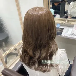 セミロング カラー 菅村 緋莉🎀ガーリーヘアのヘアスタイル