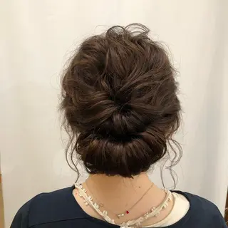 ロング カラー パーマ ヘアアレンジ 暖色ボブ 🍊rikakoのヘアスタイル