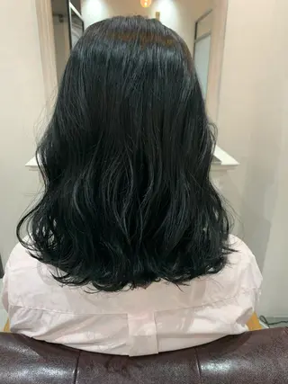 ミディアム カラー ヘアアレンジ kei🤎ベージュ /透明感カラー/博多のヘアスタイル