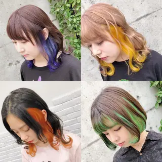 ミディアム カラー ヘアアレンジ 🧸ミルクティー🧸 kousei🧸のヘアスタイル