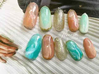 ネイル フルリール 【プライベートサロンのネイルデザイン