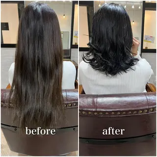 ミディアム カラー 縮毛矯正×髪質改善 店長　DAITOのヘアスタイル