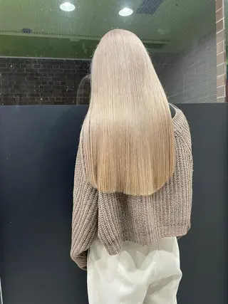 ロング カラー 名古屋ハイトーン/ 🐶ブリーチ専門店のヘアスタイル