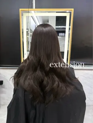 ロング カラー エクステ🩵ブリーチ 韓国ヘア🩵KAEのヘアスタイル