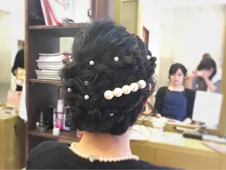 ヘアアレンジ ツイスパ・波巻き 🩵片平和香奈のヘアスタイル