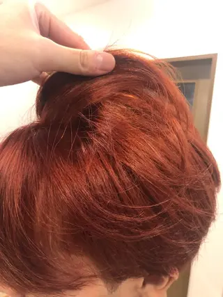 ショート カラー パーマ ヘアアレンジ 【ツヤ髪美容師】 ツダケイスケのヘアスタイル