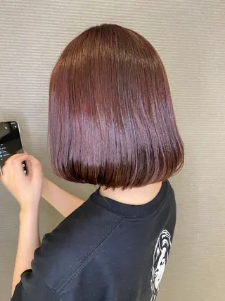 ショート カラー 婦中町／4月限定無料 カットメニューありのヘアスタイル