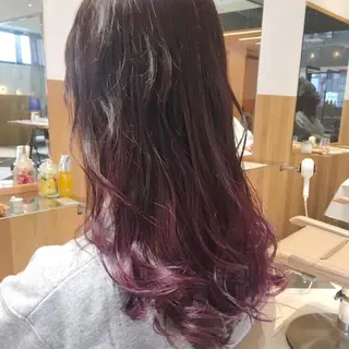 ロング ボブ/ハイトーン 福生Radix 下田のヘアスタイル