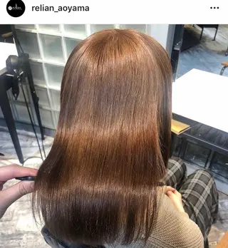 ロング カラー パーマ 甲斐 敢のヘアスタイル