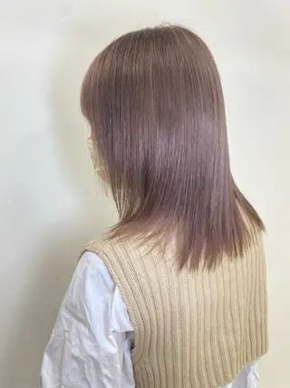 ミディアム カラー ハイトーンカラー🌈 メンズパーマ鈴木康平のヘアスタイル