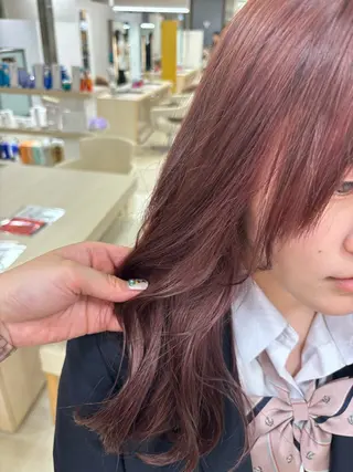 カラー 🎀暖色カラー/透明 感カラー/ひな🎀のヘアスタイル