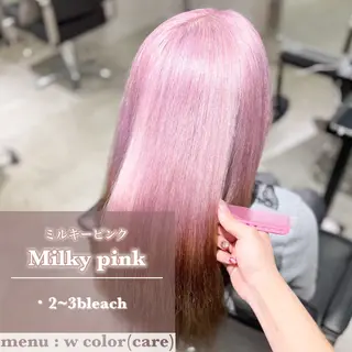 カラー ヘアアレンジ 艶髪ハイトーン/ ブロンド/Nagiのヘアスタイル