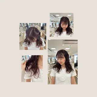 ロング カラー ヘアアレンジ/ベー ジュchiakiのヘアスタイル