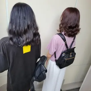 ミディアム カラー 羽エクステ🩷 🤍まき🤍のマツエク・マツパデザイン
