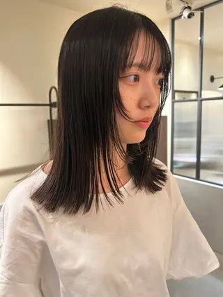 ミディアム RAMIPASS ladies&gentlemen所属・透明感カラー/ミヤタ ヒビキのヘアスタイル