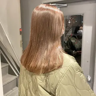 セミロング カラー ボブ/ミニボブ 透明感カラーkadoのヘアスタイル