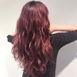 ロング カラー ヘアアレンジ Zina渋谷エリア マネージャShionのヘアスタイル