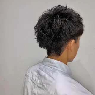 ショート パーマ メンズ 柏メンズカットパーマ NO.1タイチのヘアスタイル