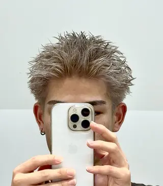 カラー メンズ 岡田/メンズ特化/パ ーマ&ショートのプロのヘアスタイル