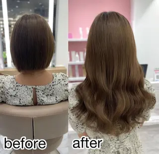 カラー ロング 桃屋 桃屋のヘアスタイル
