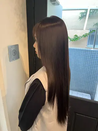 ロング Airi 韓国y2k ハイレイヤーのヘアスタイル