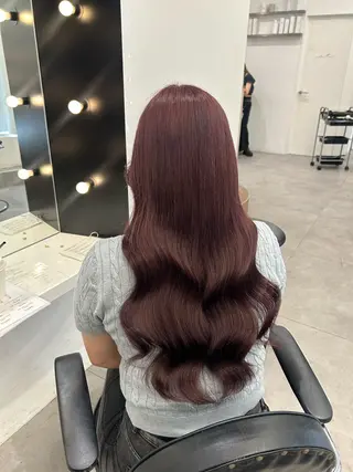 カラー ブリーチなし/暖色/ 艶髪/ユリヤのヘアスタイル