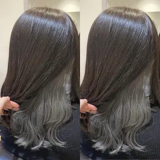 ミディアム 前地 麻衣のヘアスタイル