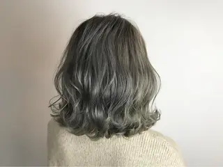 ミディアム MORISAKI ✂︎縮毛矯正のヘアスタイル