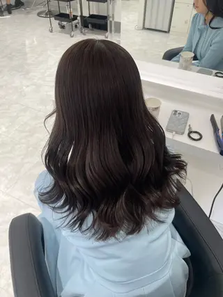 カラー 🤍ブリーチなし ブラウンhimi🤍のヘアスタイル
