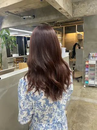 セミロング 茜璃/ブリーチカラー /レイヤーカットのヘアスタイル