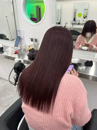 ロング カラー ヘアアレンジ 🫧‪🎀うる艶暖色 🏹Nanako🎀のヘアスタイル