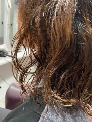 ミディアム パーマ 低ダメージパーマ ケアパーマ/武田明大のヘアスタイル