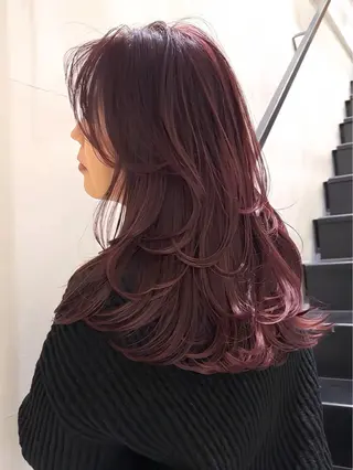 セミロング カラー ご予約 宜しくお願いします！のヘアスタイル