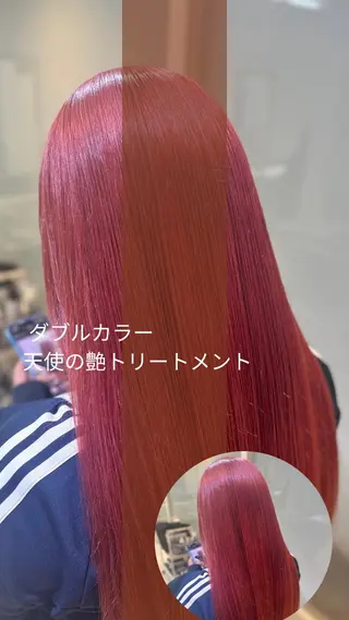 ロング カラー 縮毛矯正/髪質改善/ 艶髪ササキナツミのヘアスタイル