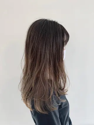 セミロング カラー パーマ ヘアアレンジ 加藤 綾華のヘアスタイル