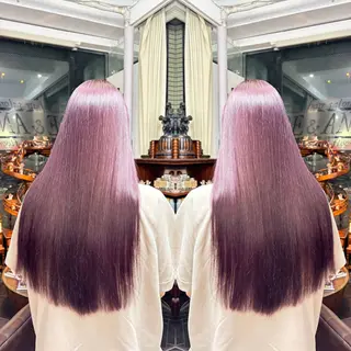 ロング カラー 💎ハイトーン/艶 カラー モエカ💎のヘアスタイル