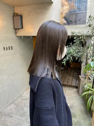 セミロング カラー 高橋 愛美のヘアスタイル