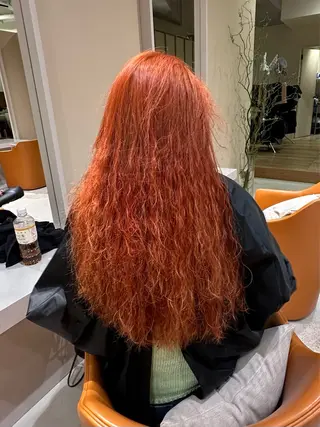 ロング カラー パーマ ヘアアレンジ 🎀オイダイラ モモカ🎀のヘアスタイル