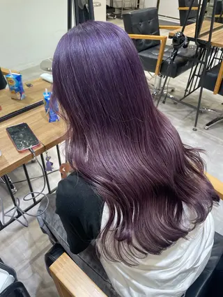 ロング カラー うる艶/ハイトーン 🎀hina🎀のヘアスタイル
