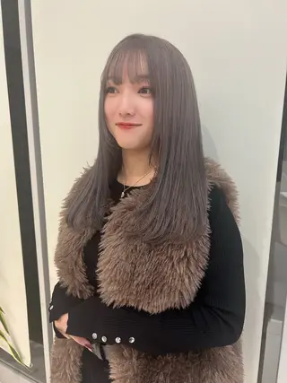 ロング カラー 浅野 匠のヘアスタイル