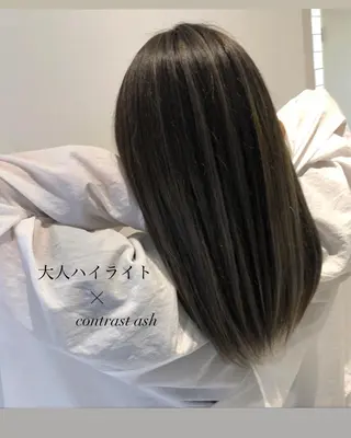 ミディアム カラー 【大人髪】men's パーマ/潤艶髪のヘアスタイル