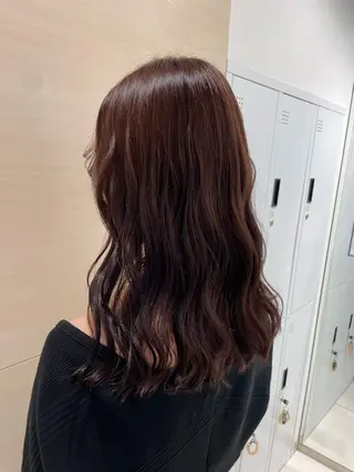 ロング カラー クロスパーマ/うる艶 カラー/Kurumiのヘアスタイル