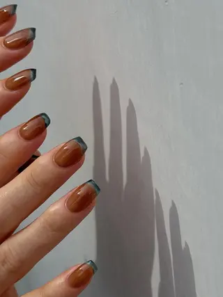 ネイル なんば堀江/育爪施術 ニュアンス✻Kaphのネイルデザイン