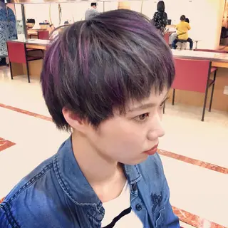 ショート カラー sato yoのヘアスタイル
