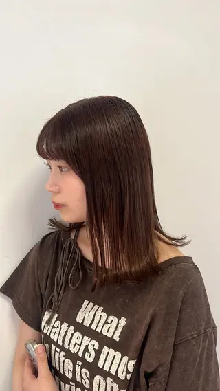 ミディアム 【Natural】 KURUMI🍒のヘアスタイル