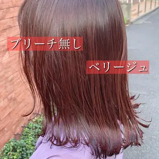 ミディアム カラー モテ前髪 タゴメ シンヤのヘアスタイル