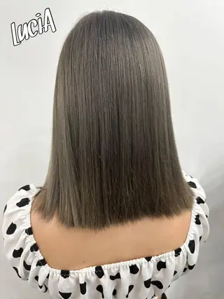 ロング カラー ヘアアレンジ MISAKIエクステ ブリーチ\5900のヘアスタイル