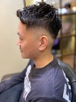 ショート パーマ メンズ メンズカット kimotoのヘアスタイル