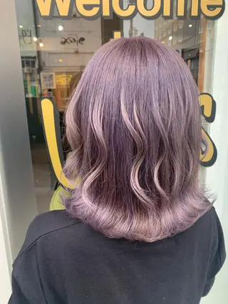 ミディアム カラー パーマ ヘアアレンジ メンズ キッズ ネイル マツエク・マツパ アイブロウ 🤍韓国風レイヤー/ 艶髪🤍鳥越美羽のヘアスタイル