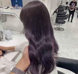 ロング カラー ヘアアレンジ 🫧モテる💗ダメー ジレスハイトーン🫧のヘアスタイル
